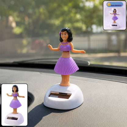 Solar Powered Dancing Doll – Bobble Hula Girl Toy for Car Dashboard, Home and Office Decoration (1 Pc)