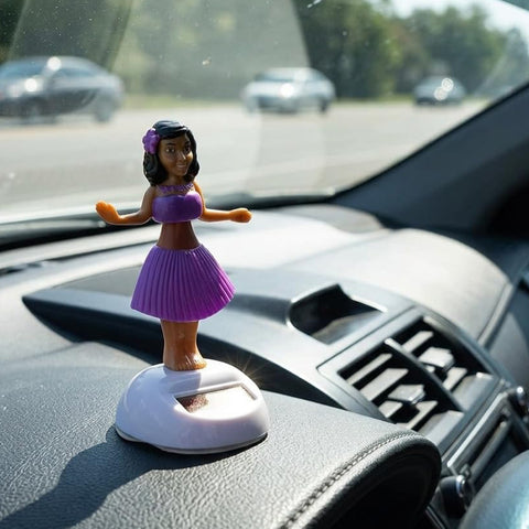 Solar Powered Dancing Doll – Bobble Hula Girl Toy for Car Dashboard, Home and Office Decoration (1 Pc)