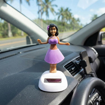 Solar Powered Dancing Doll – Bobble Hula Girl Toy for Car Dashboard, Home and Office Decoration (1 Pc)