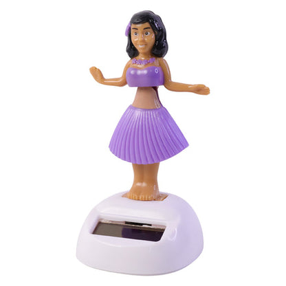 Solar Powered Dancing Doll – Bobble Hula Girl Toy for Car Dashboard, Home and Office Decoration (1 Pc)