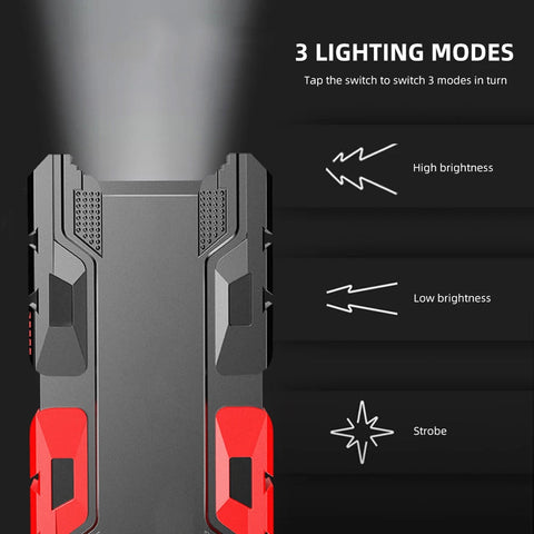 Illuminate your adventures and power up on the go with our versatile Mini LED Flashlight with Power Bank. This compact and robust device from Phonixio is your perfect companion for any situation, whether you're camping, hiking, fishing, or simply need a r