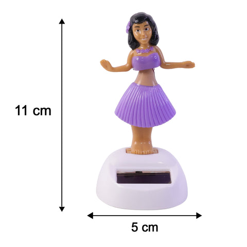 Solar Powered Dancing Doll – Bobble Hula Girl Toy for Car Dashboard, Home and Office Decoration (1 Pc)