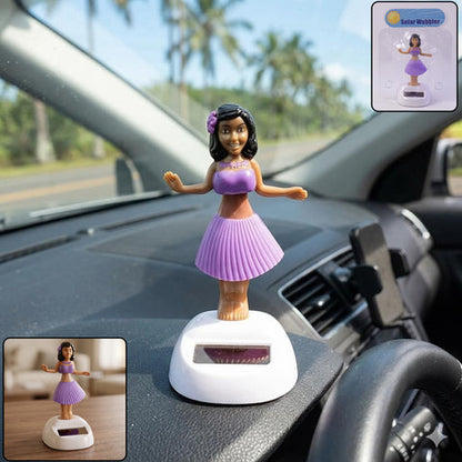 Solar Powered Dancing Doll – Bobble Hula Girl Toy for Car Dashboard, Home and Office Decoration (1 Pc)