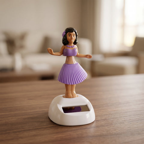 Solar Powered Dancing Doll – Bobble Hula Girl Toy for Car Dashboard, Home and Office Decoration (1 Pc)